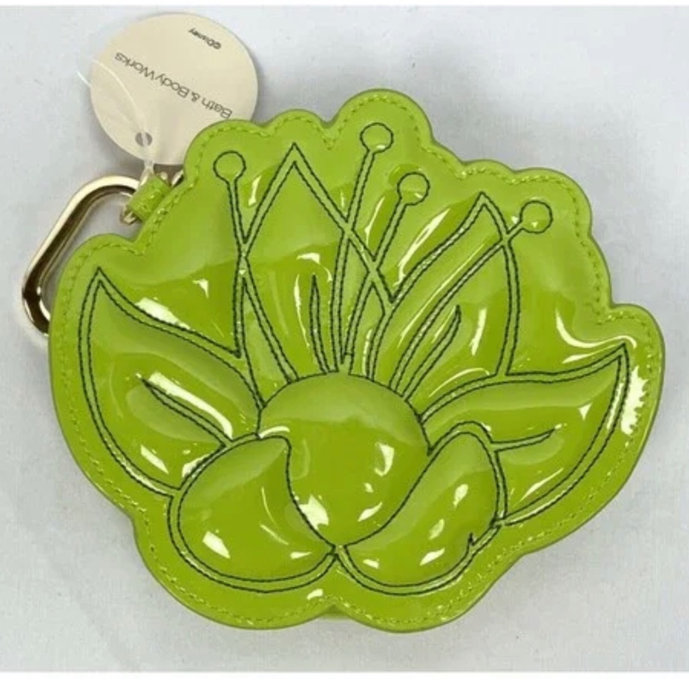 Bath Body Works Disney Princess Tiana Green Coin Purse Case Lily Frog